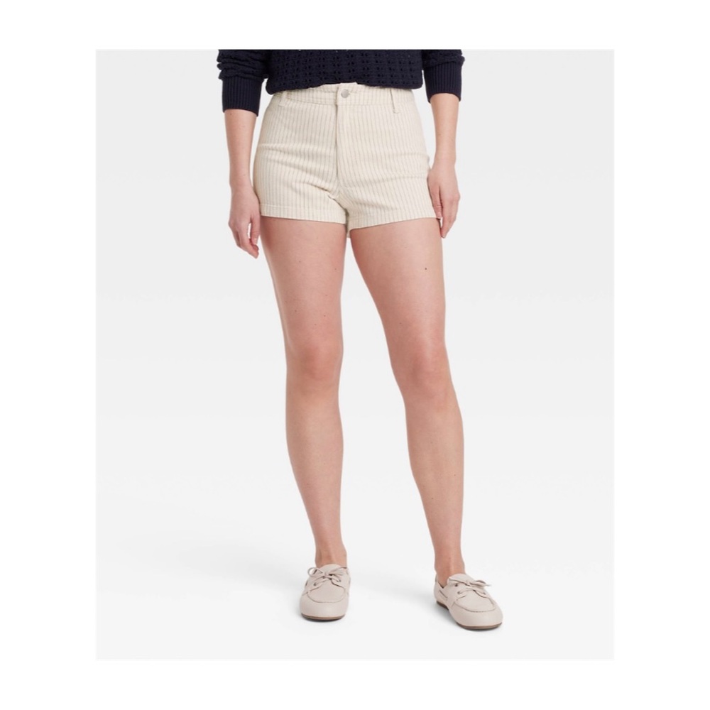 Universal Thread High Rise Sailor Denim Short (Pinstripe - 4)